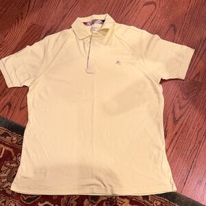 Replica Burberry Light Yellow Polo Shirt